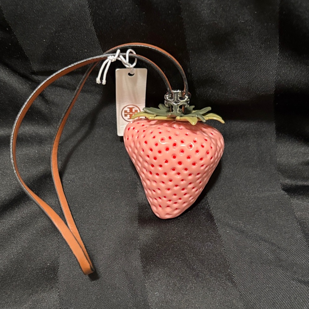 Strawberry-Shaped Pink Bag Charm
